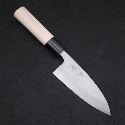 Deba SK Steel Kasumi Manche en Magnolia 120mm-[Musashi]-[Couteaux de cuisine japonais]