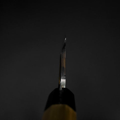Deba Silver Steel #3 Kasumi Buffalo Magnolia Handle 180mm (7”)-[Musashi]-[Japanese-Kitchen-Knives]