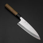 Deba Silver Steel #3 Kasumi Buffalo Magnolia Handle 180mm (7”)-[Musashi]-[Japanese-Kitchen-Knives]