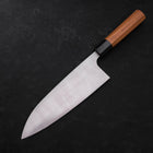 Deba Silver Steel #3 Kasumi Manche en Buffle et bois de Teck 210mm-[Musashi]-[Couteaux de cuisine japonais]