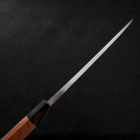 Deba Silver Steel #3 Kasumi Manche en Buffle et bois de Teck 210mm-[Musashi]-[Couteaux de cuisine japonais]