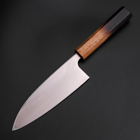 Deba Silver Steel #3 Kasumi Manche Yaki Urushi 165mm-[Musashi]-[Couteaux de cuisine japonais]