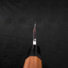 Deba Silver Steel #3 Kasumi Manche en Buffle et Bois de Teck 165mm-[Musashi]-[Couteaux de cuisine japonais]