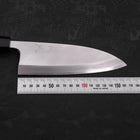 Deba Silver Steel #3 Kasumi Manche en Buffle et Bois de Teck 165mm-[Musashi]-[Couteaux de cuisine japonais]