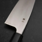 Deba Silver Steel #3 Kasumi Manche en Buffle et Bois de Teck 180mm-[Musashi]-[Couteaux de cuisine japonais]