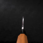 Deba Silver Steel #3 Kasumi Manche en Buffle et Bois de Teck 180mm-[Musashi]-[Couteaux de cuisine japonais]