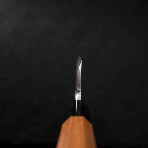 Deba Silver Steel #3 Kasumi Manche en Buffle et Bois de Teck 180mm-[Musashi]-[Couteaux de cuisine japonais]