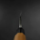 Deba Silver Steel #3 Kasumi Manche en Buffle et Bois de Teck 180mm-[Musashi]-[Couteaux de cuisine japonais]