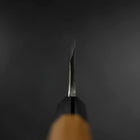 Deba Silver Steel #3 Kasumi Manche en Buffle et Bois de Teck 180mm-[Musashi]-[Couteaux de cuisine japonais]