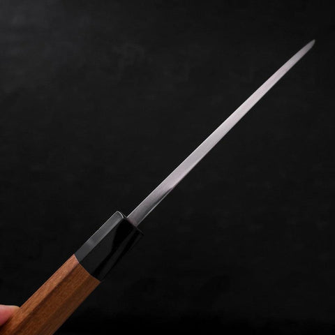 Deba Silver Steel #3 Kasumi Manche en Buffle et Bois de Teck 180mm-[Musashi]-[Couteaux de cuisine japonais]