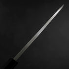 Deba Silver Steel #3 Kasumi Manche en Buffle et Bois de Teck 180mm-[Musashi]-[Couteaux de cuisine japonais]