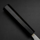 Deba Silver Steel #3 Kasumi Manche en Buffle et Ébène 165mm-[Musashi]-[Couteaux de cuisine japonais]