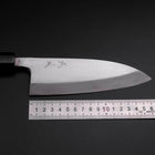 Deba Silver Steel #3 Kasumi Manche en Buffle et Ébène 165mm-[Musashi]-[Couteaux de cuisine japonais]