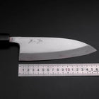Deba Silver Steel #3 Kasumi Manche en Buffle et Ébène 165mm-[Musashi]-[Couteaux de cuisine japonais]