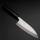 Deba Silver Steel #3 Kasumi Manche en Buffle et Ébène 165mm-[Musashi]-[Couteaux de cuisine japonais]