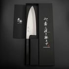 Deba Silver Steel #3 Kasumi Manche en Buffle et Ébène 180mm-[Musashi]-[Couteaux de cuisine japonais]