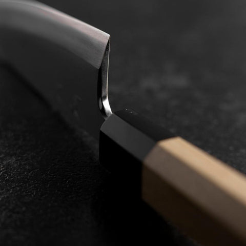 Deba Silver Steel #3 Kasumi Manche en Buffle et Magnolia 120mm-[Musashi]-[Couteaux de cuisine japonais]