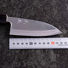 Deba Silver Steel #3 Kasumi Manche en Buffle et Magnolia 120mm-[Musashi]-[Couteaux de cuisine japonais]