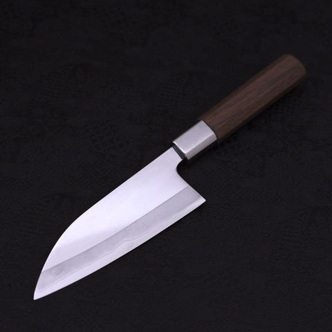 Deba Silver Steel #3 Manche en Noyer 150mm-[Musashi]-[Couteaux de cuisine japonais]