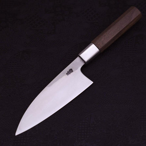 Deba Silver Steel #3 Manche en Noyer 150mm-[Musashi]-[Couteaux de cuisine japonais]
