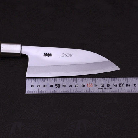 Deba Silver Steel #3 Manche en Noyer 150mm-[Musashi]-[Couteaux de cuisine japonais]