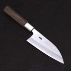 Deba Silver Steel #3 Manche en Noyer 150mm-[Musashi]-[Couteaux de cuisine japonais]