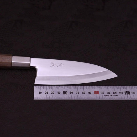 Deba Silver Steel #3 Walnut Handle 135mm-[Musashi]-[Couteaux de cuisine japonais]