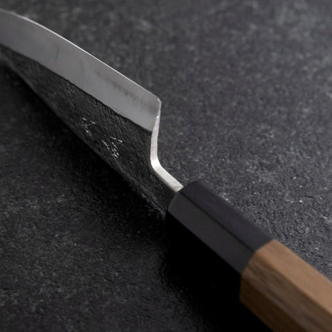 Deba VG-10 Nashiji Buffalo Walnut Handle 90mm (3.5”)-[Musashi]-[Japanese-Kitchen-Knives]