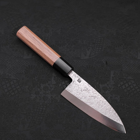 Deba VG-10 Nashiji Manche en Noyer 120mm-[Musashi]-[Couteaux de cuisine japonais]