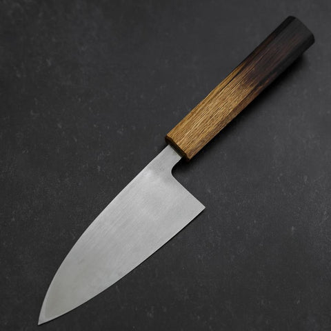 Deba VG-10 Nashiji Yaki-Urushi Handle 120mm (4.7”)-[Musashi]-[Couteaux de cuisine japonais]