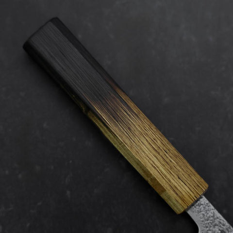 Deba VG-10 Nashiji Yaki-Urushi Handle 120mm (4.7”)-[Musashi]-[Couteaux de cuisine japonais]
