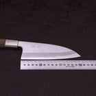 Deba White Steel #1 Manche en Noyer 150mm-[Musashi]-[Couteaux de cuisine japonais]