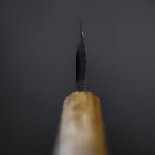 Deba White Steel #2 Double-Tranchant Kurouchi Manche en Chêne 105mm-[Musashi]-[Couteaux de cuisine japonais]