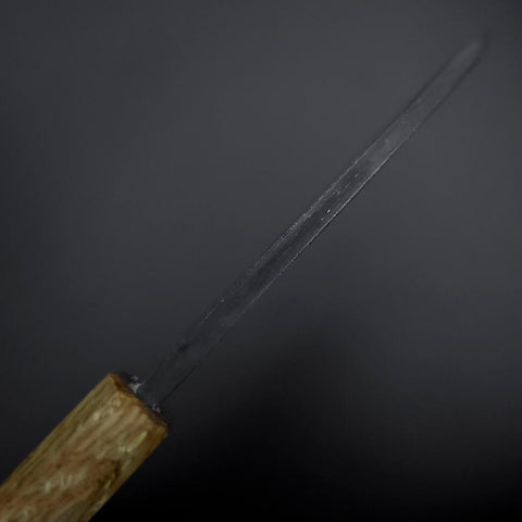 Deba White Steel #2 Double-Tranchant Kurouchi Manche en Chêne 105mm-[Musashi]-[Couteaux de cuisine japonais]