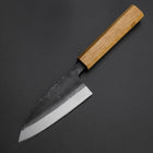 Deba White Steel #2 Double-Tranchant Kurouchi Manche en Chêne 120mm-[Musashi]-[Couteaux de cuisine japonais]