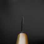 Deba White Steel #2 Double-Tranchant Kurouchi Manche en Chêne 120mm-[Musashi]-[Couteaux de cuisine japonais]