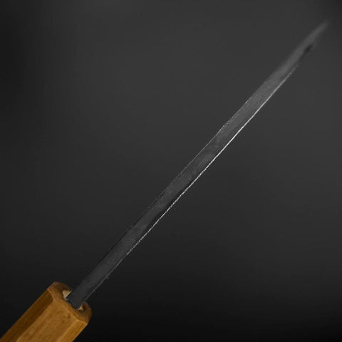 Deba White Steel #2 Double-Tranchant Kurouchi Manche en Chêne 120mm-[Musashi]-[Couteaux de cuisine japonais]