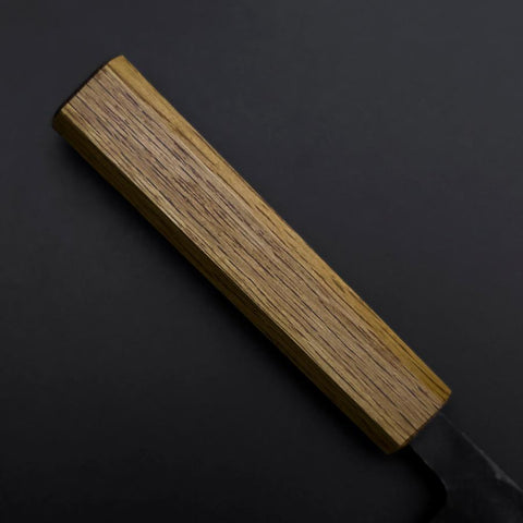 Deba White Steel #2 Double-Tranchant Kurouchi Manche en Chêne 120mm-[Musashi]-[Couteaux de cuisine japonais]