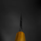 Deba White Steel #2 Double-Tranchant Kurouchi Manche en Chêne 180mm-[Musashi]-[Couteaux de cuisine japonais]