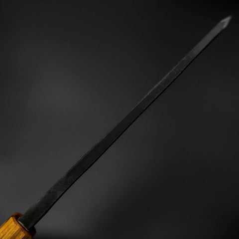 Deba White Steel #2 Double-Tranchant Kurouchi Manche en Chêne 180mm-[Musashi]-[Couteaux de cuisine japonais]