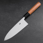 Deba White Steel #2 Hon-Kasumi Manche en Buffle et Bois de Teck 165mm-[Musashi]-[Couteaux de cuisine japonais]