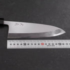 Deba White Steel #2 Hon-Kasumi Manche en Buffle et Bois de Teck 165mm-[Musashi]-[Couteaux de cuisine japonais]