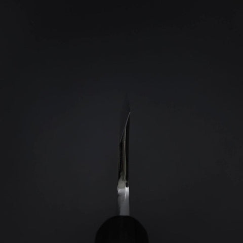 Deba White Steel #2 Kasumi Chokin Dragon Argent Manche en Buffle et Ébène 150mm-[Musashi]-[Couteaux de cuisine japonais]
