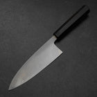 Deba White Steel #2 Kasumi Chokin Dragon Buffalo Ebony Handle 180mm (7”)-[Musashi]-[Couteaux de cuisine japonais]