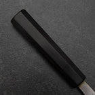 Deba White Steel #2 Kasumi Chokin Dragon Buffalo Ebony Handle 180mm (7”)-[Musashi]-[Couteaux de cuisine japonais]