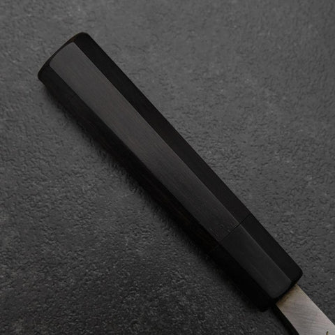 Deba White Steel #2 Kasumi Chokin Dragon Buffalo Ebony Handle 180mm (7”)-[Musashi]-[Couteaux de cuisine japonais]