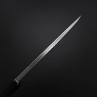 Deba White Steel #2 Kasumi Chokin Gold Sakura-Fuji Buffalo Ebony Handle 150mm (5.9”)-[Musashi]-[Couteaux de cuisine japonais]