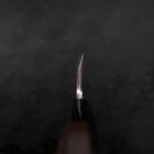 Deba White Steel #2 Kasumi Chokin Gold Sakura-Fuji Buffalo Ebony Handle 165mm (6.5”)-[Musashi]-[Couteaux de cuisine japonais]