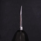Deba White Steel #2 Kasumi Chokin Gold Sakura-Fuji Buffalo Ebony Handle 180mm (7”)-[Musashi]-[Couteaux de cuisine japonais]
