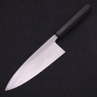 Deba White Steel #2 Kasumi Chokin Or Sakura-Fuji Manche en Buffle et Ébène 180mm-[Musashi]-[Couteaux de cuisine japonais]